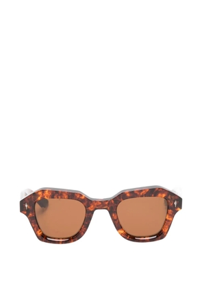 Jacques Marie Mage Eichler geometric-frame sunglasses - Brown