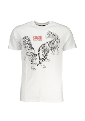 Cavalli Class tiger-print T-shirt - White