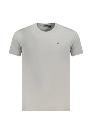 Napapijri logo-patch T-shirt - Grey