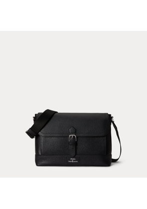 Pebbled Leather Messenger Bag