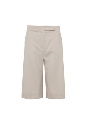 Bermuda shorts made of wool, mohair, and silk