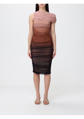 Dress ELISABETTA FRANCHI Woman color Brown