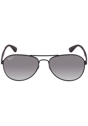 Ray Ban Polarized Grey Gradient Pilot Unisex Sunglasses RB3549 002/T3 58