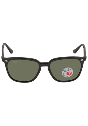 Ray Ban Polarized Dark Green Square Unisex Sunglasses RB4362 601/9A 55