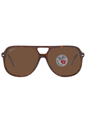 Ray Ban Bill Polarized Brown Classic B-15 Aviator Unisex Sunglasses RB2198 902/57 60