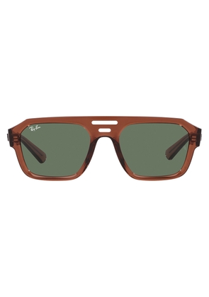 Ray Ban Corrigan Bio Based Dark Green Navigator Unisex Sunglasses RB4397 667882 54
