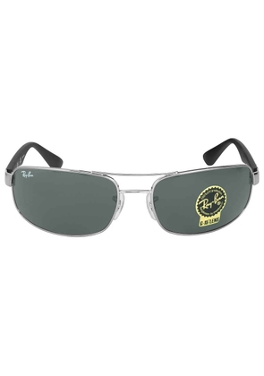 Ray Ban Green Rectangular Unisex Sunglasses RB3445 004 61