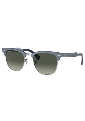 Ray Ban Clubmaster Aluminum Grey Gradient Square Unisex Sunglasses RB3507 924871 51