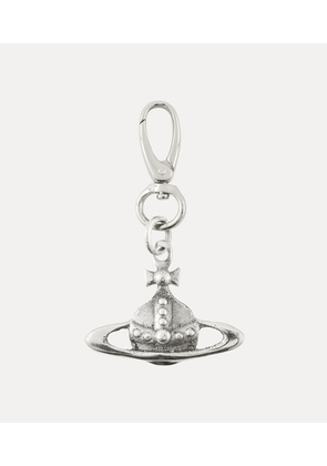 Vivienne Westwood Orb Charm Keyring Metal Silver One Size Unisex