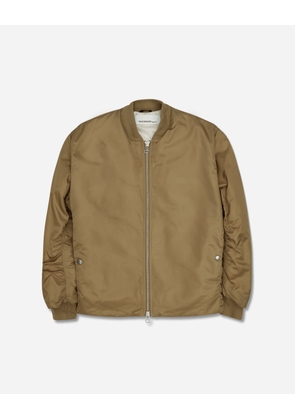 Men s Minimal Bomber Jacket Beige