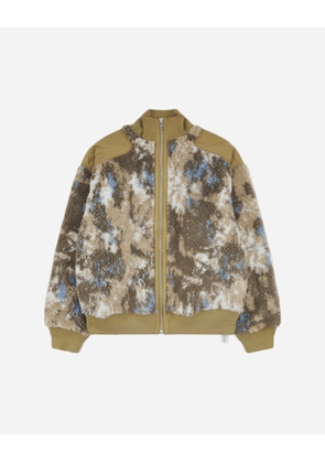 Men s Fleece Bomber Jacket Beige