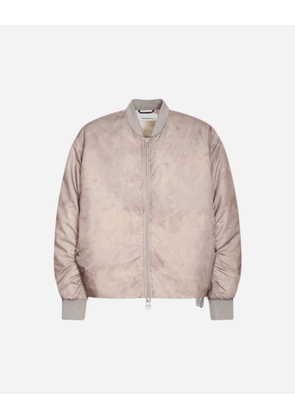 Men s Minimal Bomber Jacket Foliage Print