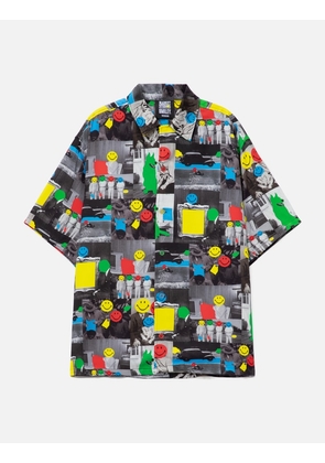 Smiley Collage Short Sleeve Woven