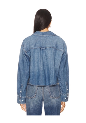 Citizens of Humanity Ana Cropped Shirt in Blue. Size M. Also in L.
