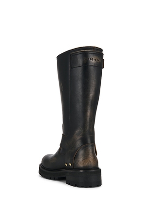 ALLSAINTS Tay Biker Boot in Brown. Size 10. Also in 8.