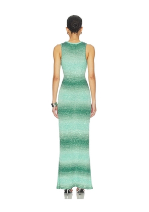 ASTA RESORT Natalia Gradient Dress in Green,Mint. Size M. Also in XS, S.