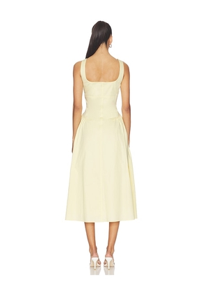 Elodie the Label Calista Dress in Lemon. Size L. Also in S.