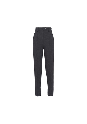 Prada Gray Elastane Dress Pants - 38