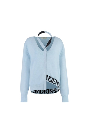 Fendi Blue Cashmere Cardigan - 38