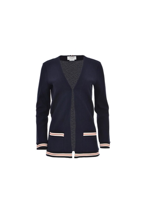 Thom Browne Blue Cotton Cardigan - 40
