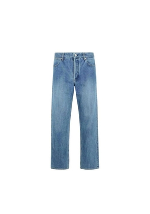 Jil Sander Blue Cotton Straight-Leg Jeans - W31