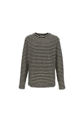 Jil Sander White Wool Long Sleeve T-Shirt - XL