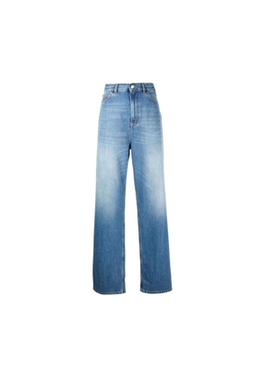 Valentino Blue Cotton Relaxed Fit Jeans - W26