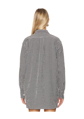 Hunza G Oversized Shirt in Black. Size M-L. Also in L-XL.