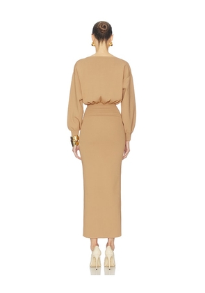 Helsa Hildie Maxi Dress in Tan. Size M. Also in XS.