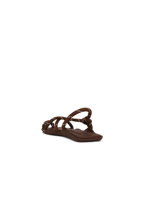 Flwze Fl Square Sandal in Brown. Size 36. Also in 37, 38, 39, 40, 41.