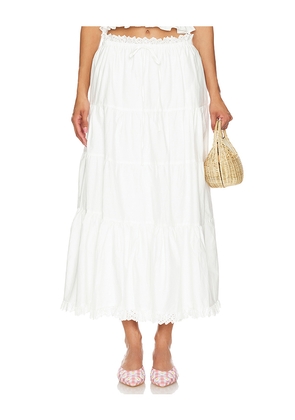 NIA Myrrh Skirt in White. Size XL. Also in M.