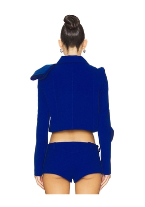 LADO BOKUCHAVA Knot Jacket in Royal. Size S. Also in M.