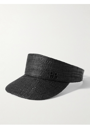 Ruslan Baginskiy - Embroidered Straw Visor - Black - One size