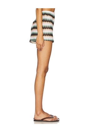 Lovers and Friends Nettie Short in Chocolate,Green. Size S. Also in XS, XXS, M, L, XL.