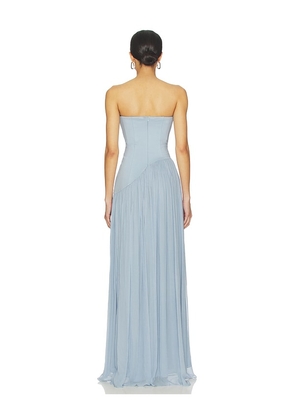 Lovers and Friends Alice Strapless Gown in Blue. Size M. Also in XXS, S.