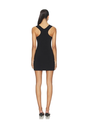 Norma Kamali x Lifestyle Racer Tee Mini Dress in Black. Size XS. Also in XXS, S, M.