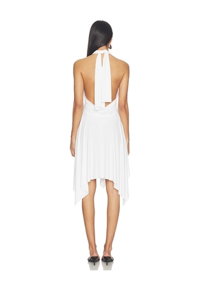 Norma Kamali Convertible Dress in White. Size XS. Also in S, M, L, XL.