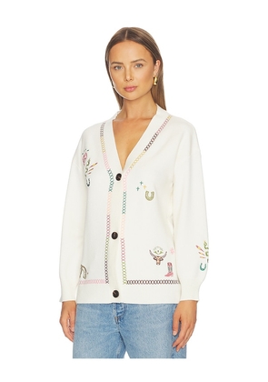 Never Fully Dressed Cream Western Martha Cardigan in Cream. Size XS. Also in S, M, L, XXL.