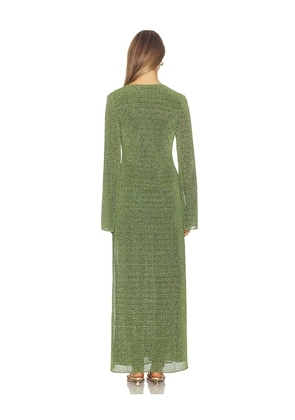 Oseree Lumiere O Long Kaftan in Green. Size S. Also in M.