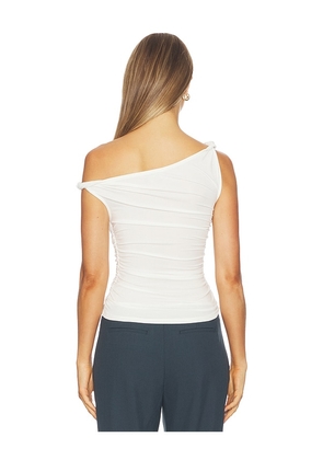 MADISON THE LABEL Isabeli Top in White. Size XS. Also in S, M, L.