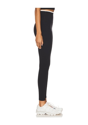 Splits59 Dual High Waist Airweight 7/8 Legging in Black. Size L. Also in S, XS, M, XL.