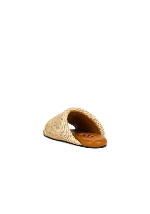 SIMONMILLER Raffia Bubble Slide in Neutral. Size 37. Also in 35, 38.