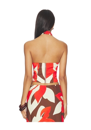 SEVEN WONDERS Billie Top in Red. Size S. Also in XS, M, L, XL.