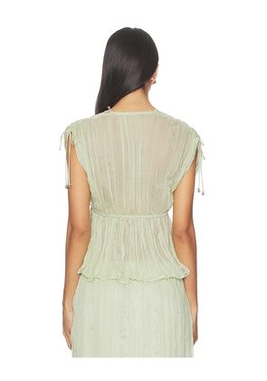 Sabina Musayev Sandi Top in Green. Size S. Also in M, XL.