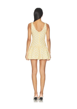 PEIXOTO Addison Mini Dress in Yellow. Size S. Also in XS, M, L, XL.