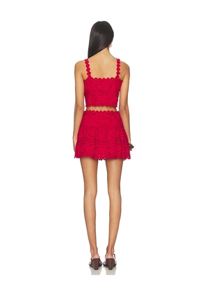 SAYLOR Mariposa Set in Red. Size S. Also in M, L, XL.