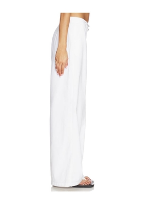 SEVEN WONDERS Zaylee Buckle Wide Leg Pant in White. Size S. Also in XS, M, L, XL.