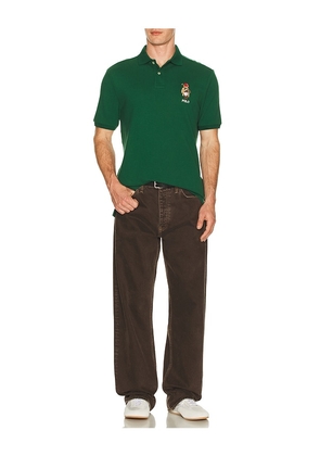 Polo Ralph Lauren Short Sleeve Basic Mesh Society Bear Polo in Green. Size L. Also in M, XXL/2X.