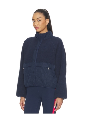P.E Nation Technique Quilt Jacket in Navy. Size S. Also in XS, M, L, XL.