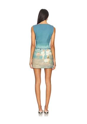 Yellow The Label Holiday At Sea Dress in Blue. Size M. Also in S, L, XL, XXL.